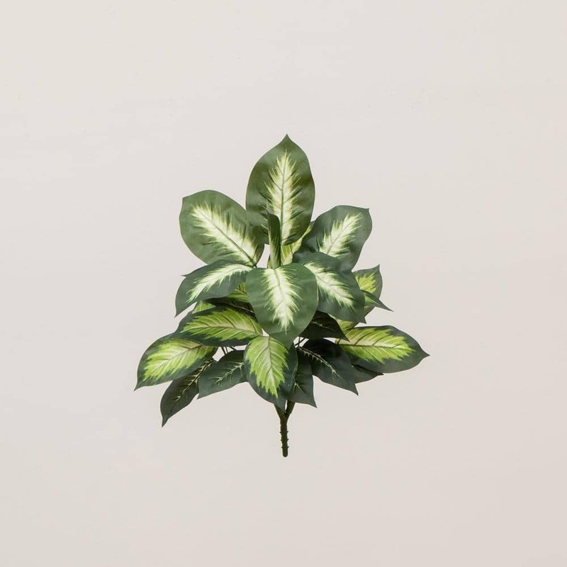 Nearly Natural 20 in. Artificial Golden Dieffenbachia Plant - Set of 6 - Image 7