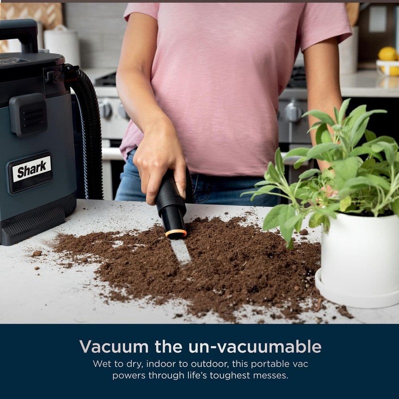 Shark MessMaster 1 Gal. 7-Peak HP Corded Wet/Dry Vacuum Navy - Image 8