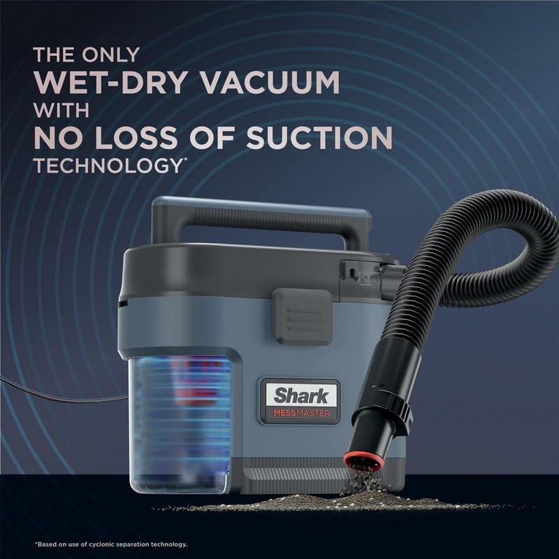Shark MessMaster 1 Gal. 7-Peak HP Corded Wet/Dry Vacuum Navy - Image 12