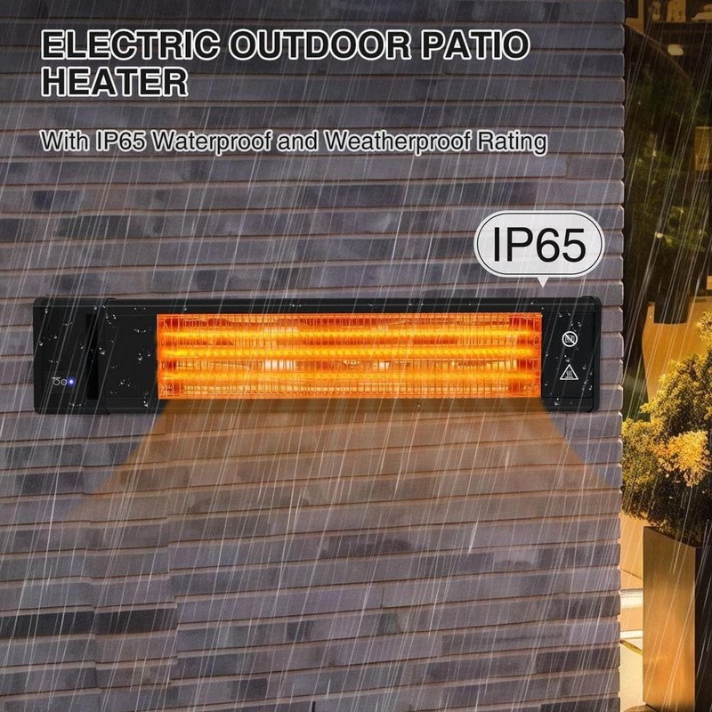 EAGLE PEAK 1500W Black Electric Carbon Infrared Space Heater Wall Mount Remote - Image 10