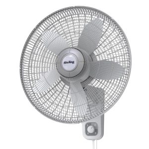 Air King 18" 3-Speed Oscillating Wall Mount Fan, Commercial Grade, Gray