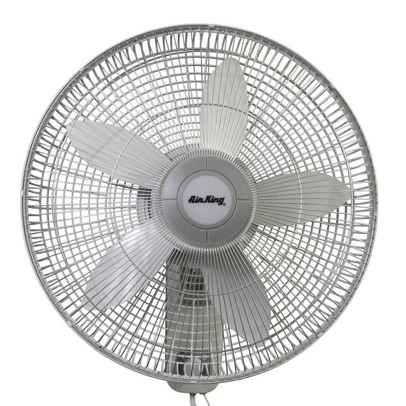Air King 18" 3-Speed Oscillating Wall Mount Fan, Commercial Grade, Gray - Image 8