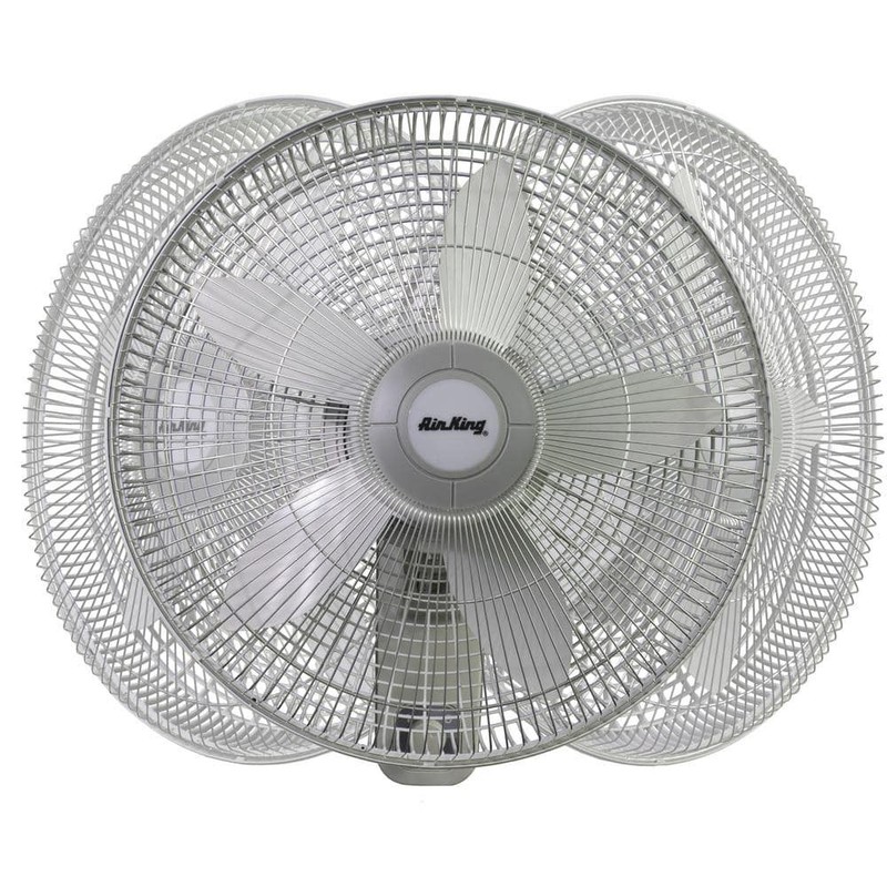 Air King 18" 3-Speed Oscillating Wall Mount Fan, Commercial Grade, Gray - Image 11
