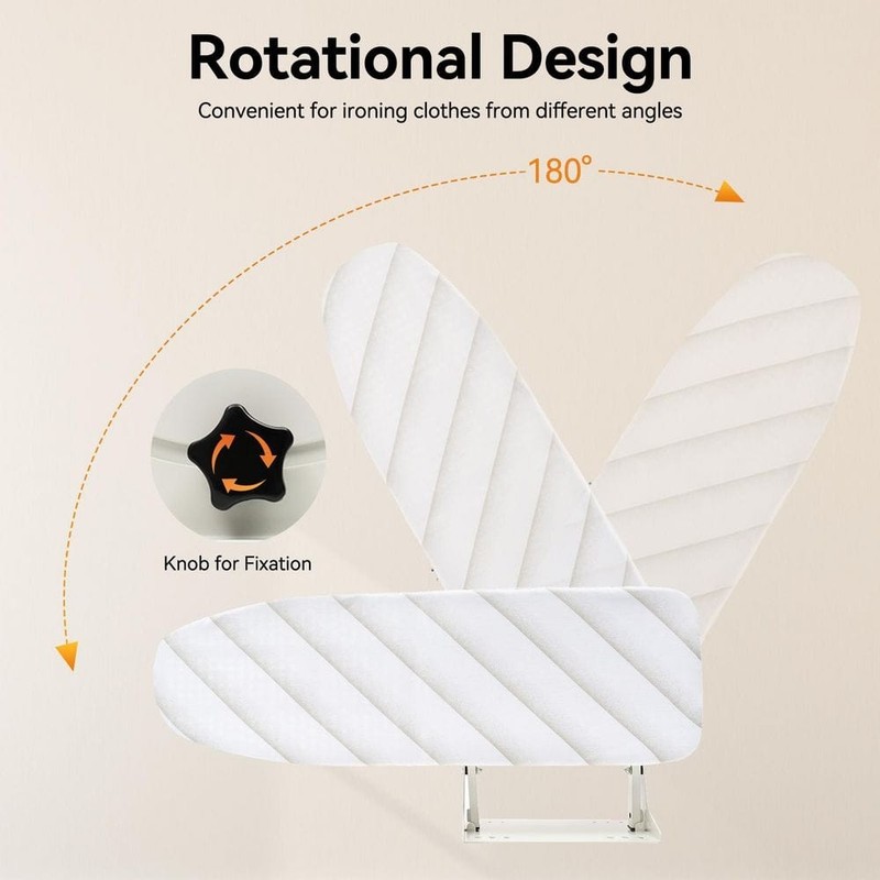 YIYIBYUS 180 Rotatable Wall-Mounted Folding Ironing Board - Image 2
