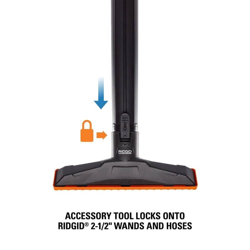 RIDGID 2-1/2 in. MAX2510 NXT Max Locking Floor Tool Vacuum Attachment Squeegee - Image 6