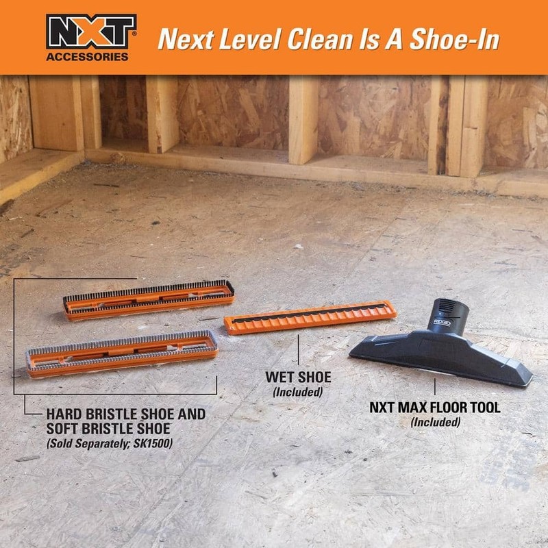 RIDGID 2-1/2 in. MAX2510 NXT Max Locking Floor Tool Vacuum Attachment Squeegee - Image 8