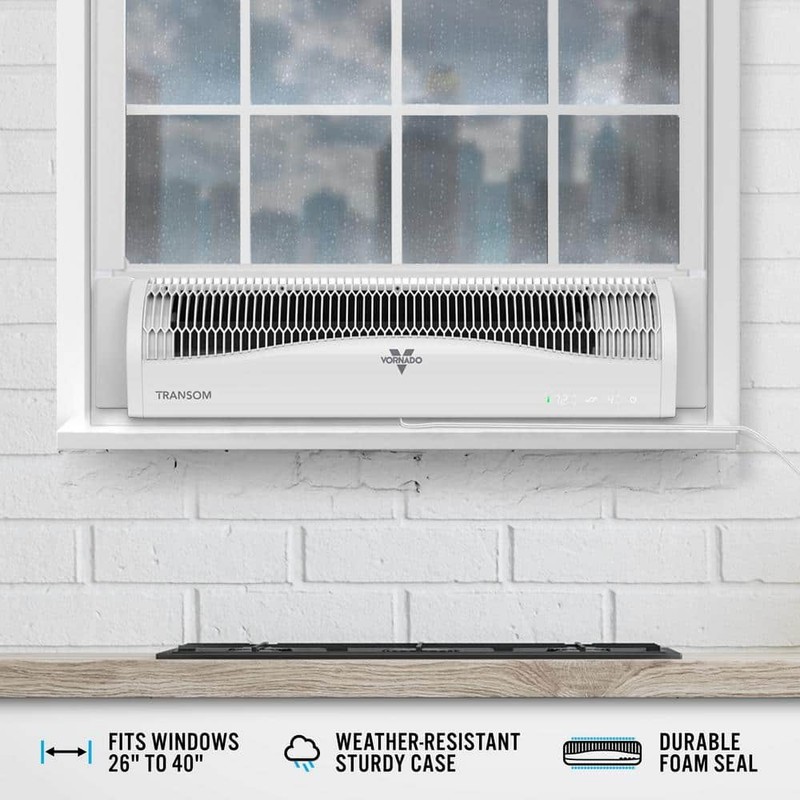 Vornado Transom 26 in Window Fan 4 Speed Reversible Exhaust Mode w/Remote - Image 8