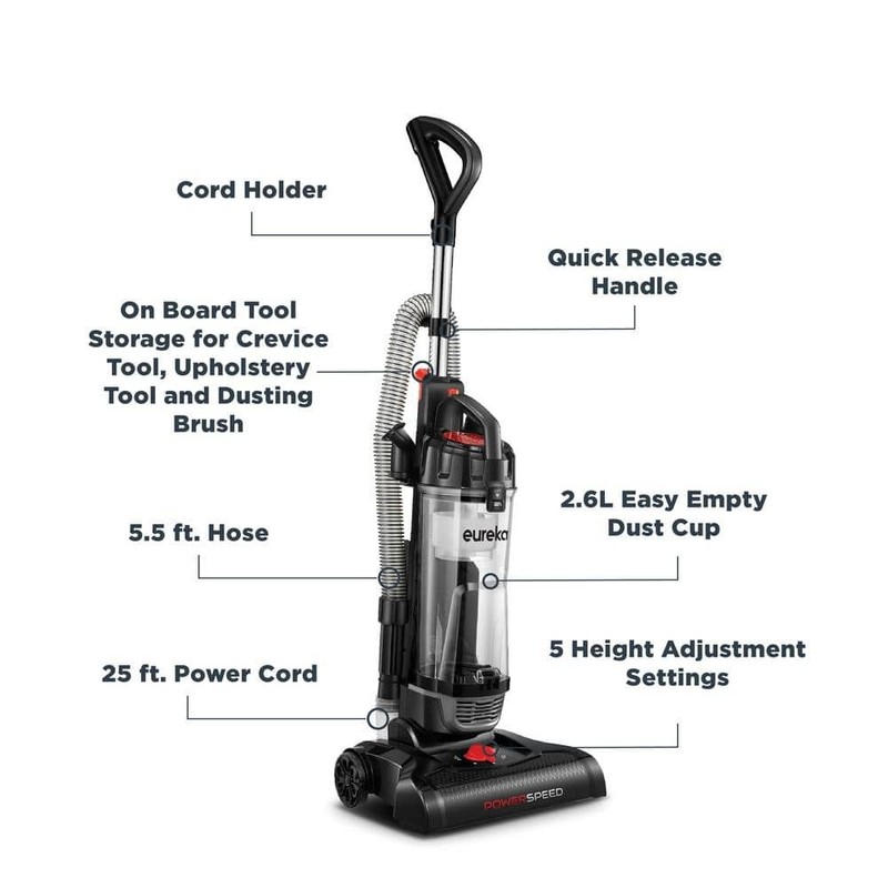 Eureka PowerSpeed Multi-Surface Upright Bagless Vacuum Cleaner - Image 3