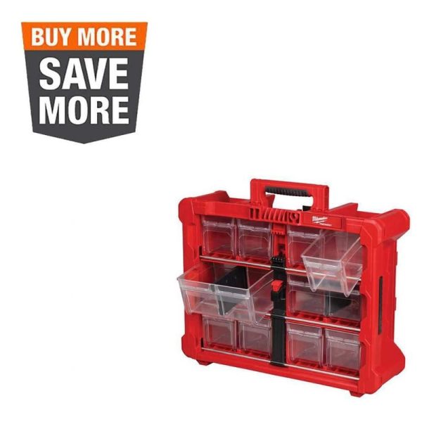 Milwaukee PACKOUT 10 Compartment Tilt Bin Organizer