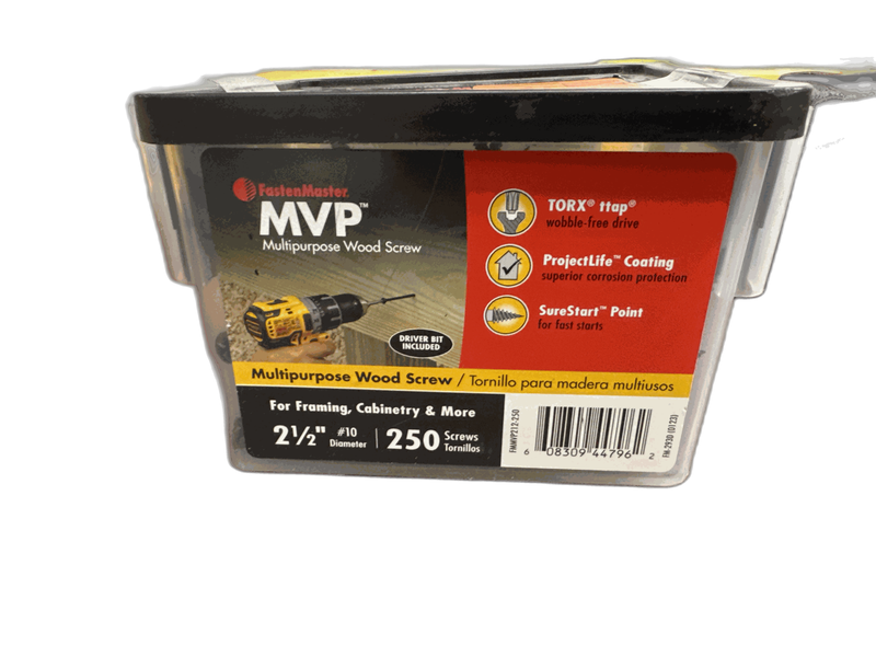 FastenMaster #10 x 2-1/2in Torx TTAP Flat Head Multi-Purpose Wood Screw 150-Pack - Image 12