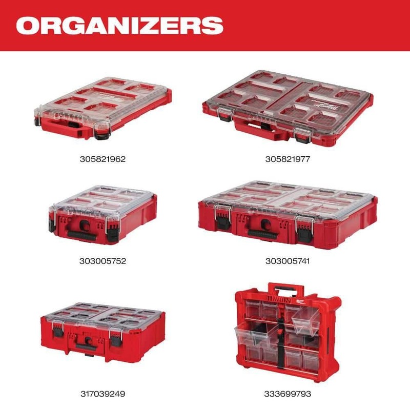 Milwaukee PACKOUT 10 Compartment Tilt Bin Organizer - Image 10
