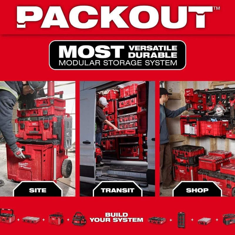 Milwaukee PACKOUT 10 Compartment Tilt Bin Organizer - Image 12