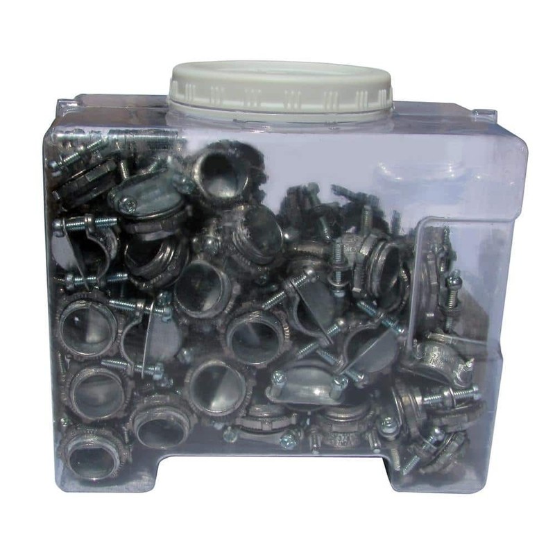 Halex 3/8 in. Non-Metallic Twin Screw Clamp Connectors (100-Pack) - Image 6