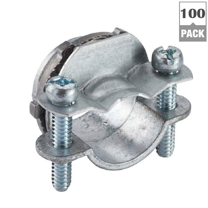 Halex 3/8 in. Non-Metallic Twin Screw Clamp Connectors (100-Pack) - Image 8