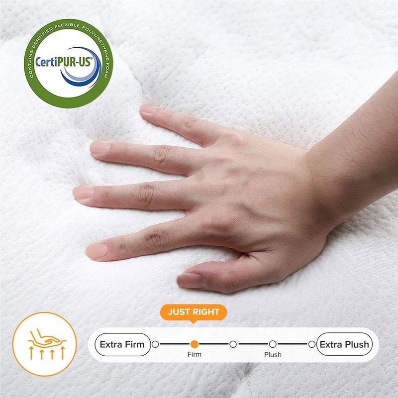 Babo Care Queen Medium Hybrid Memory Foam 14" Hypoallergenic Breathable Mattress - Image 2
