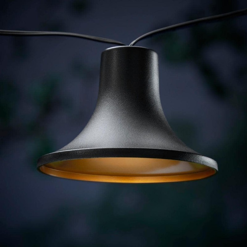 Hampton Bay 10-Light 12 ft. Black Outdoor Plug-In LED Lantern String Light - Image 3