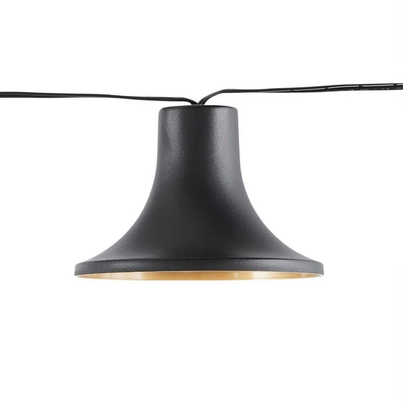 Hampton Bay 10-Light 12 ft. Black Outdoor Plug-In LED Lantern String Light - Image 5