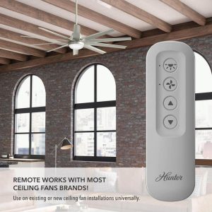 Hunter Universal 3-Speed Ceiling Fan and Light Kit Remote Control