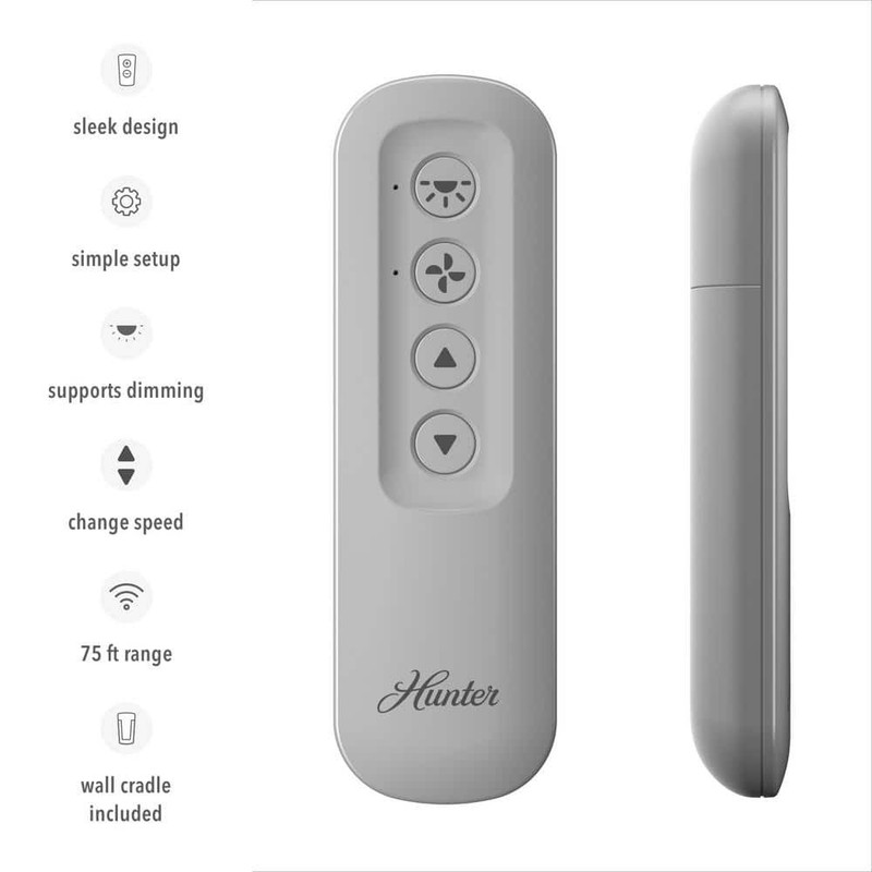 Hunter Universal 3-Speed Ceiling Fan and Light Kit Remote Control - Image 3