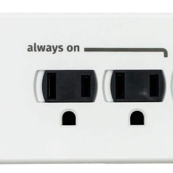 Simply Conserve 3 ft. 7-Outlet Energy-Saving Advanced Surge Protector - Image 3