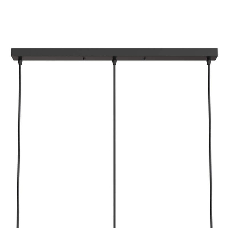 Briignite 20.08" 3-Light Matte Black Industrial Linear Island Chandelier - Image 4