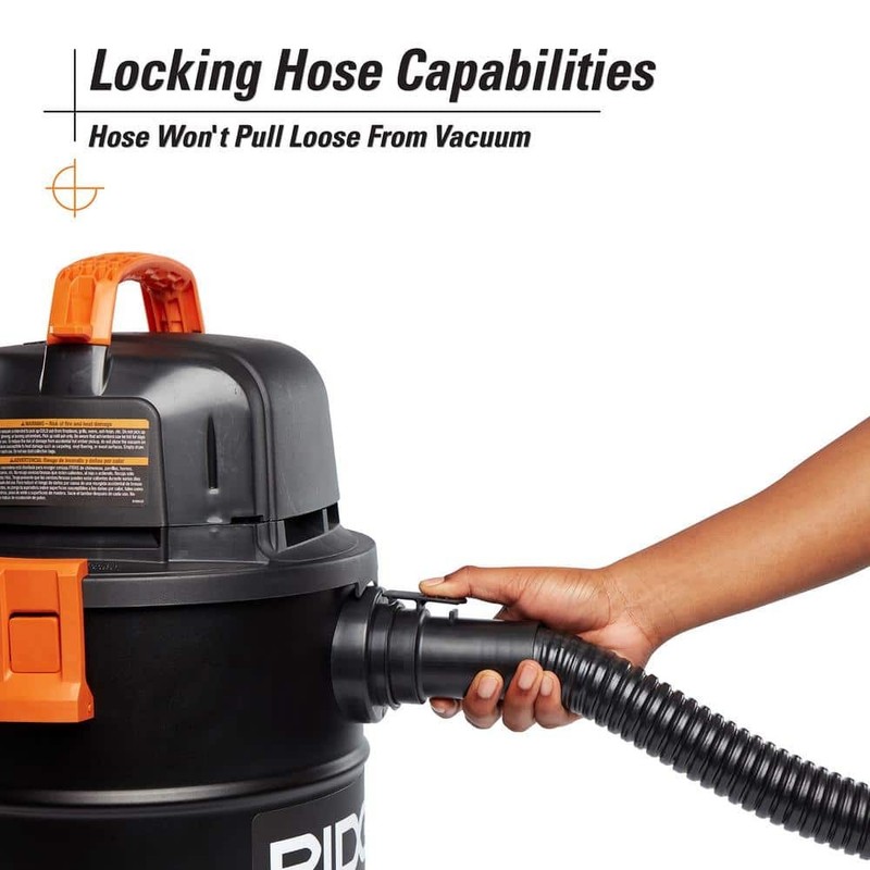 RIDGID 5 Gal. Cool/Dry Ash Portable Shop Vacuum w/ Filters Hose & Accessories - Image 4