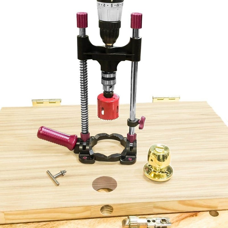 Milescraft DrillMate Portable Multi-Angle Drill Guide with 3/8 in. Chuck - Image 2
