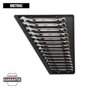 Milwaukee Combination Metric Wrench Mechanics Tool Set (15-Piece)