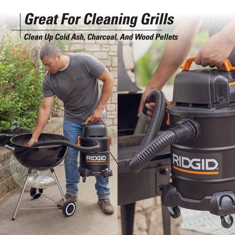 RIDGID 5 Gal. Cool/Dry Ash Portable Shop Vacuum w/ Filters Hose & Accessories - Image 10