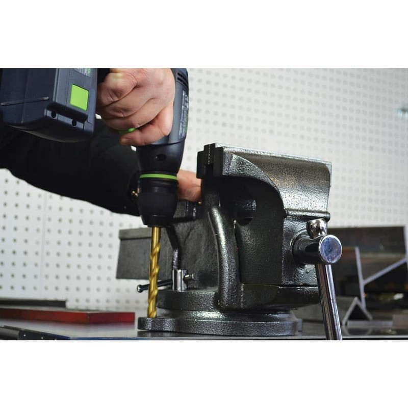 BESSEY 4 in. Heavy-Duty Bench Vise with Swivel Base Hand Tool - Image 6