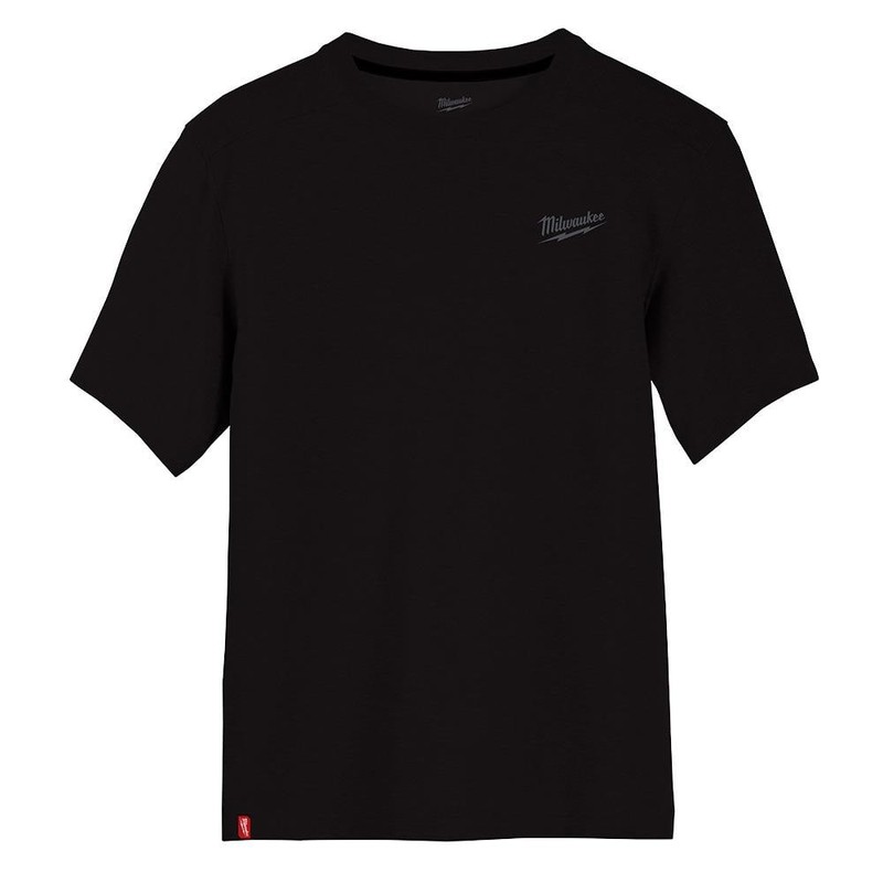 Milwaukee Men's X-Large Black Cotton/Polyester Short-Sleeve Hybrid Work T-Shirt - Image 7