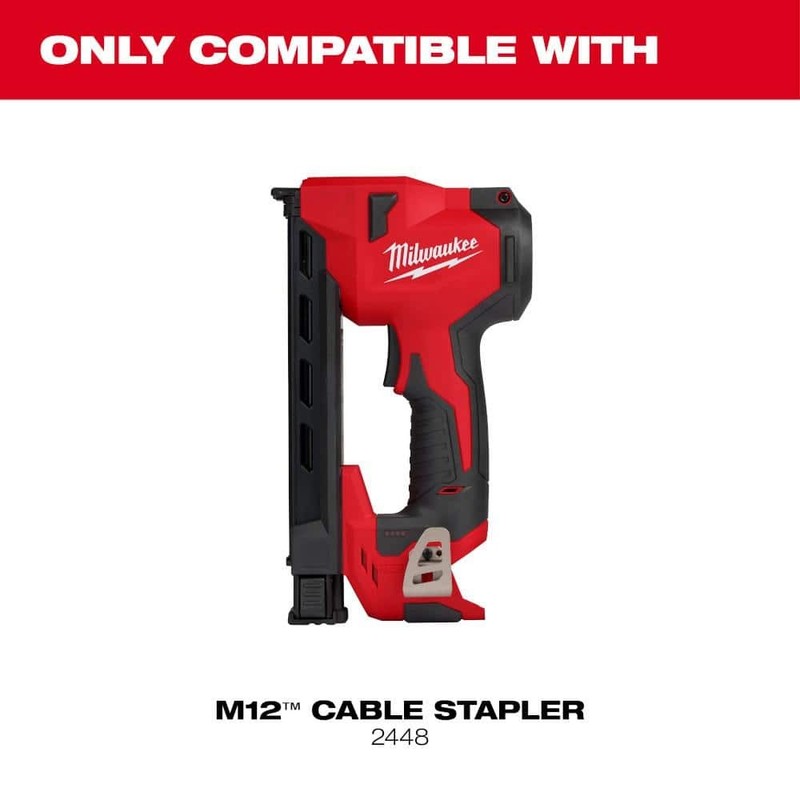 Milwaukee 1 in. Insulated Cable Staples for M12 Cable Stapler (600 Per Box) - Image 2