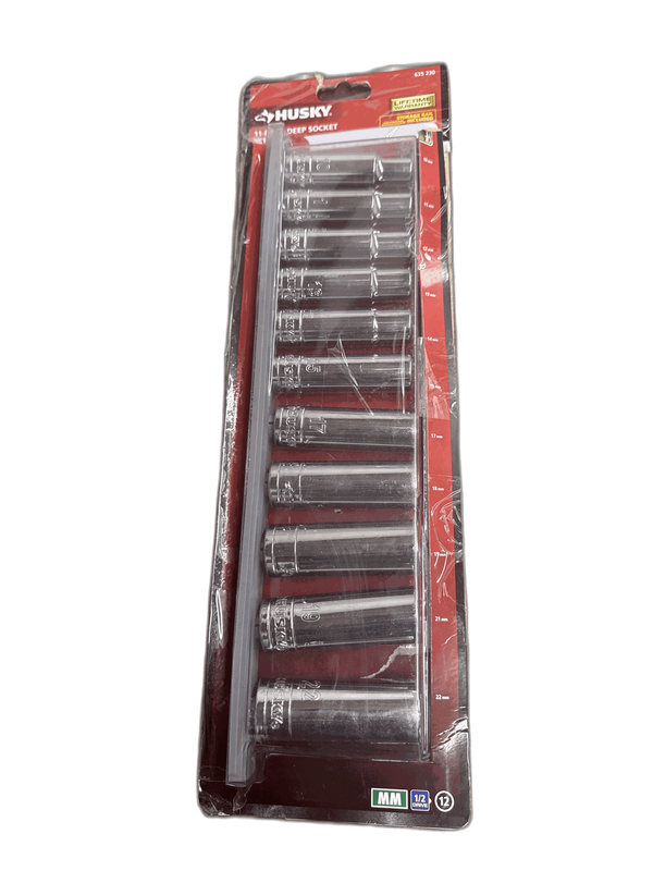 Husky 1/2 in. Drive Deep Metric Socket Set (11-Piece) - Image 9