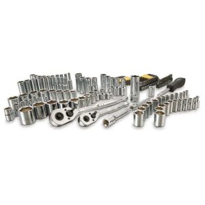 Stanley 3/8 in. and 1/4 in. Drive Socket Set with Ratchets (123-Piece)