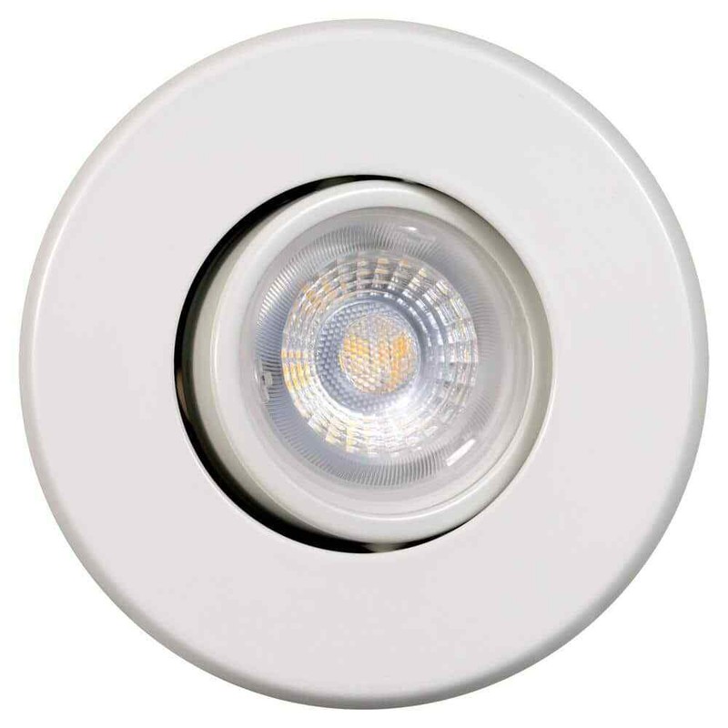 Globe Electric 3 in. New Construction and Remodel White Swivel Spotlight Recesse - Image 3