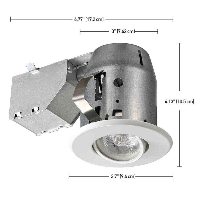 Globe Electric 3 in. New Construction and Remodel White Swivel Spotlight Recesse - Image 4