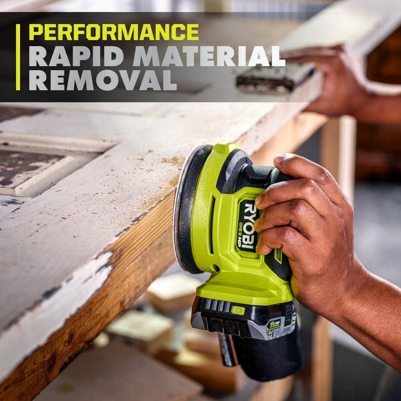 RYOBI ONE+ HP 18V Brushless Cordless 5 in. Random Orbit Sander (Tool Only) - Image 8