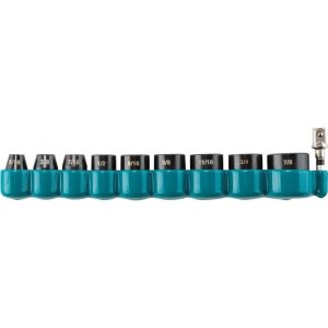 Makita IMPACT XPS Socket Set SAE with Standard SA (10-Piece)