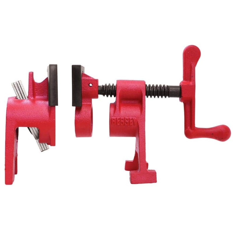 BESSEY H-Style 3/4 in. Black Pipe Clamp Fixture Set - Image 2