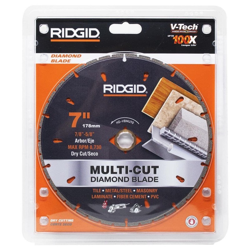 RIDGID 7 in. Diamond Multi-Cutting Blade - Image 4