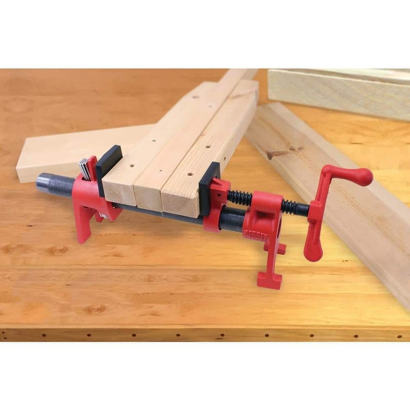 BESSEY H-Style 3/4 in. Black Pipe Clamp Fixture Set - Image 5
