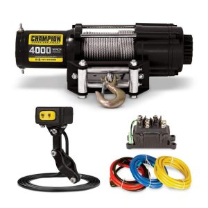 Champion Power Equipment 4000 lbs. ATV/UTV Winch Kit