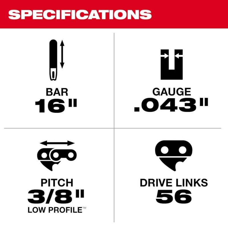 Milwaukee 16 in. Chainsaw Bar - Image 3