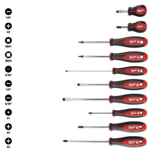 Milwaukee Combination Screwdriver Set (10-Piece)