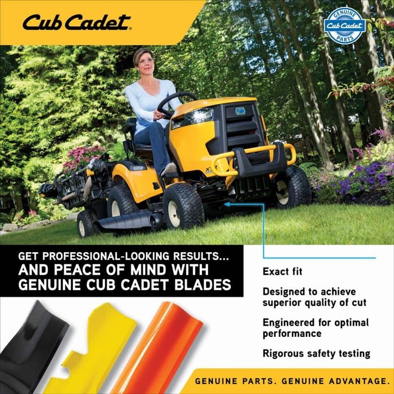 Cub Cadet High Lift Blade Set 42" for 6-Point Star Riding Mowers OE# 942-04308 - Image 5