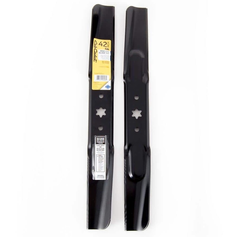 Cub Cadet High Lift Blade Set 42" for 6-Point Star Riding Mowers OE# 942-04308 - Image 8