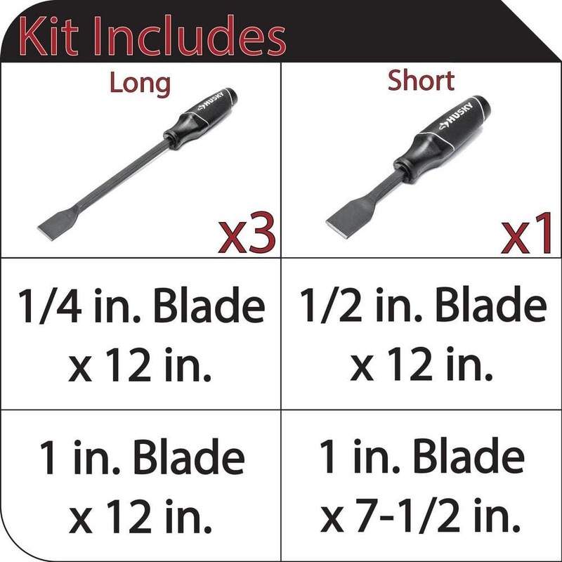 Husky Scraper Set (4-Piece) - Image 2