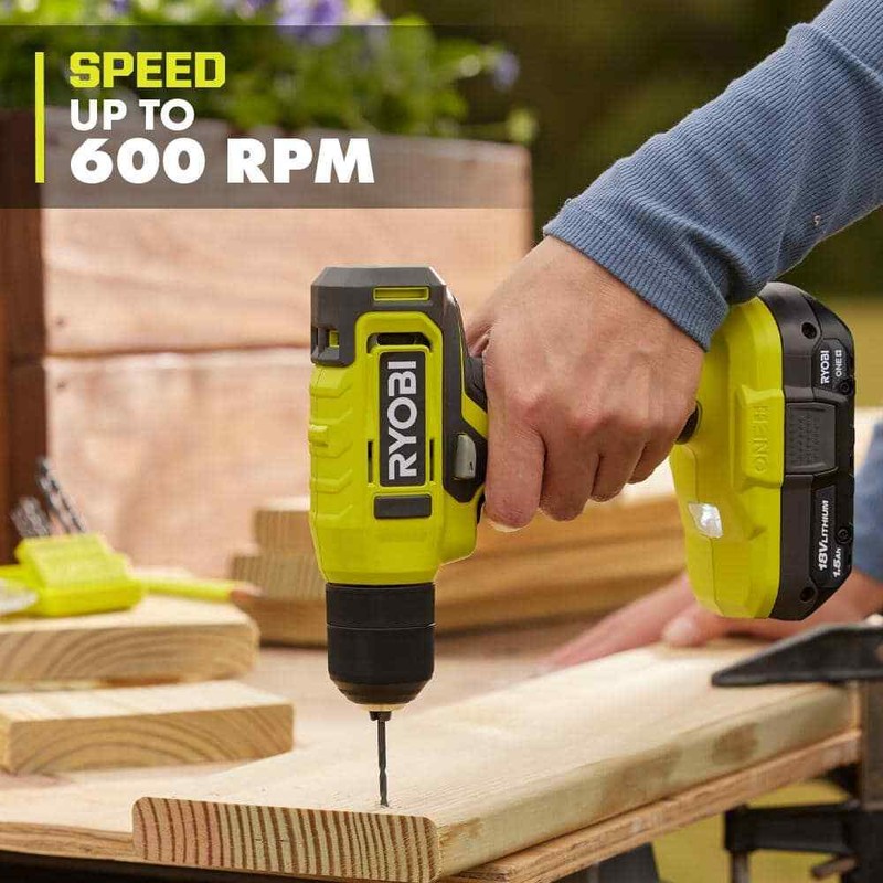 RYOBI ONE+ 18V Cordless 3/8 in. Drill/Driver Kit with 1.5 Ah Battery and Charger - Image 4