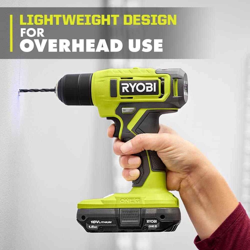 RYOBI ONE+ 18V Cordless 3/8 in. Drill/Driver Kit with 1.5 Ah Battery and Charger - Image 6