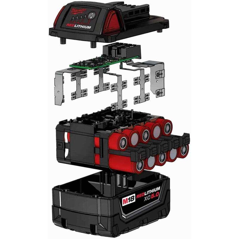 Milwaukee M18 18-Volt 5.0 Ah Lithium-Ion XC Extended Capacity Battery Pack - Image 8